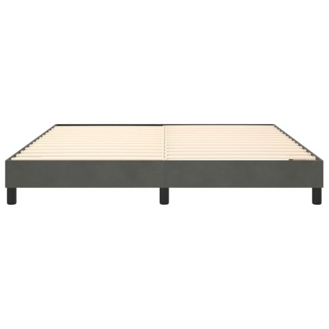 ŁÓŻKO KONTYNENTALNE CIEMNOSZARE 180X200CM AKSAMIT