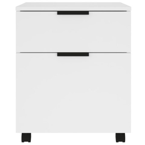 SZAFKA NA DOKUMENTY NA KÓŁKACH BIAŁA 45X38X54CM