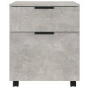 SZAFKA NA DOKUMENTY NA KÓŁKACH SZARY BETON 45X38X54CM