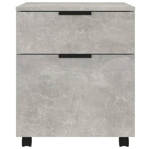 SZAFKA NA DOKUMENTY NA KÓŁKACH SZARY BETON 45X38X54CM