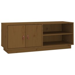 SZAFKA POD TV MIODOWY BRĄZ 105X34X40CM DREWNO SOSNOWE