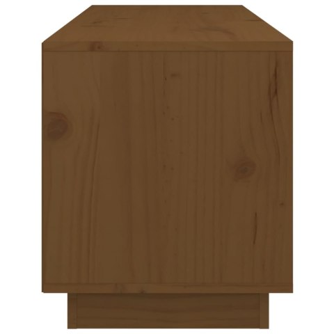 SZAFKA POD TV MIODOWY BRĄZ 105X34X40CM DREWNO SOSNOWE
