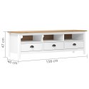 SZAFKA POD TV LL RANGE BIAŁA 158X40X47CM DREWNO SOSNOWE