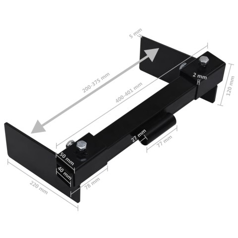 ADAPTER DO PŁUGU ŚNIEŻNEGO MONTOWANEGO DO KOSIARKI