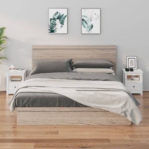 SZAFKI NOCNE 2 SZT. BIAŁE 40X35X49CMDREWNO SOSNOWE