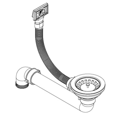 GRANITOWY ZLEWOZMYWAK JEDNOKOMOROWY CZARNY