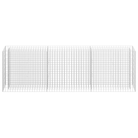 PODWYŻSZONA DONICA GABIONOWA STAL 270X30X90CM