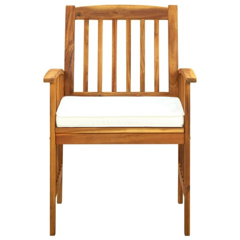 3-CZ. ZESTAW MEBLI OGRODOWYCH Z PODUSZKAMI DREWNO AKACJOWE