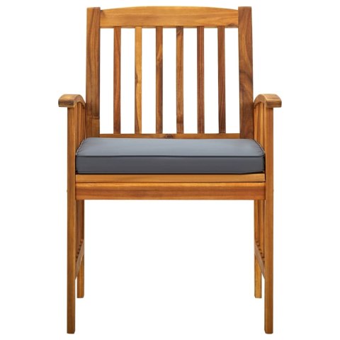 3-CZ. ZESTAW MEBLI OGRODOWYCH Z PODUSZKAMI DREWNO AKACJOWE