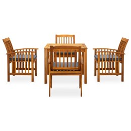 5-CZ. ZESTAW MEBLI OGRODOWYCH Z PODUSZKAMI DREWNO AKACJOWE