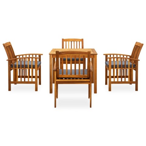 5-CZ. ZESTAW MEBLI OGRODOWYCH Z PODUSZKAMI DREWNO AKACJOWE