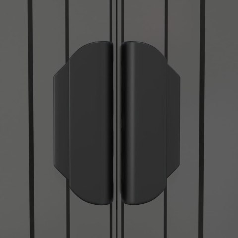 SZOPA OGRODOWA JASNOSZARA 192X108X223CM STAL GALWANIZOWANA