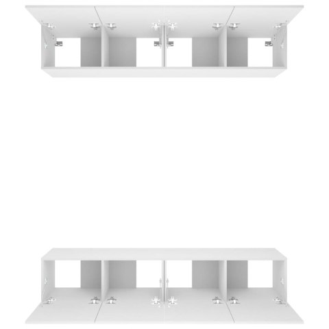 SZAFKI TELEWIZYJNE 4SZT BIAŁE 80X30X30CM