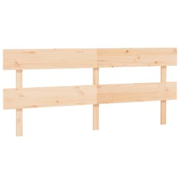 WEZGŁOWIE ŁÓŻKA 204X3X81CM LITE DREWNO SOSNOWE