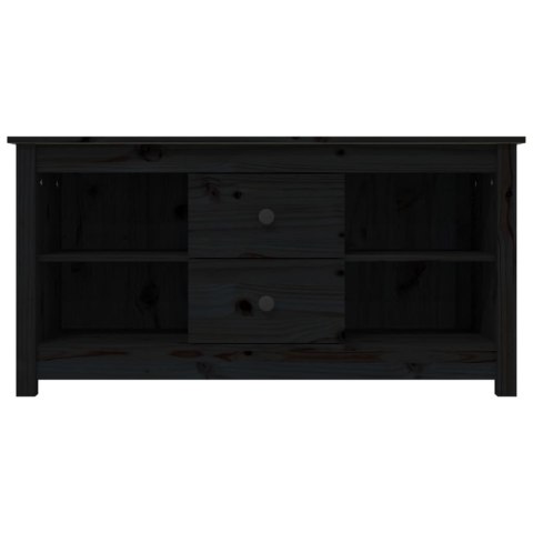 SZAFKA TELEWIZYJNA CZARNA 103X36,5X52CMDREWNO SOSNOWE