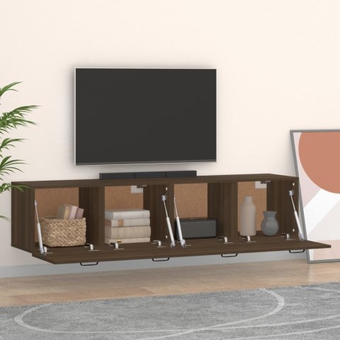 SZAFKI WISZĄCE 2 SZT. BRĄZOWY DĄB 60X36,5X35CM