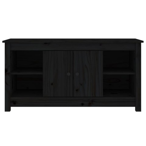 SZAFKA TELEWIZYJNA CZARNA 103X36,5X52CMDREWNO SOSNOWE