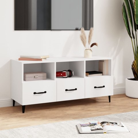 SZAFKA POD TV BIAŁA 102X35X50CM