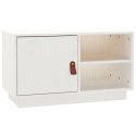 SZAFKA POD TELEWIZOR BIAŁA 70X34X40CMDREWNO SOSNOWE