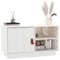 SZAFKA POD TELEWIZOR BIAŁA 70X34X40CMDREWNO SOSNOWE