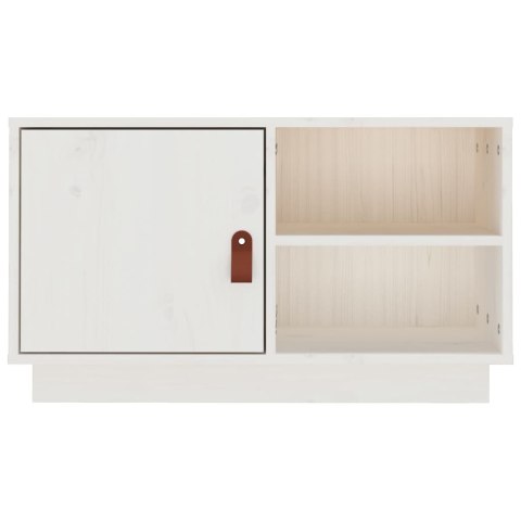SZAFKA POD TELEWIZOR BIAŁA 70X34X40CMDREWNO SOSNOWE