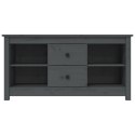 SZAFKA POD TELEWIZOR SZARA 103X36,5X52CM DREWNO SOSNOWE