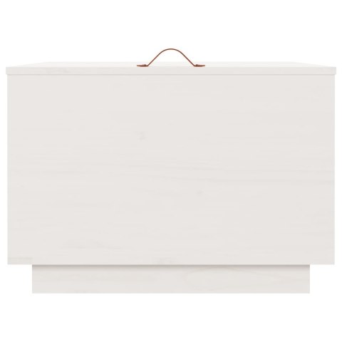 SKRZYNIE Z POKRYWAMI 3 SZT. BIAŁE DREWNO SOSNOWE