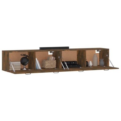 SZAFKI WISZĄCE 2 SZT. PRZYDYMIONY DĄB 100X36,5X35CM