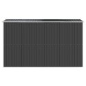 SZOPA OGRODOWA ANTRACYTOWA 192X357X223CM STAL GALWANIZOWANA