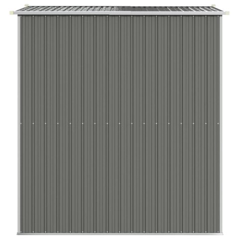 SZOPA OGRODOWA JASNOSZARA 192X191X223CM STAL GALWANIZOWANA