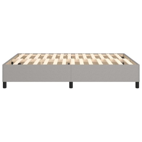 ŁÓŻKO KONTYNENTALNE JASNOSZARE TKANINA 140X200CM