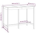 STOLIK BAROWY 140X80X110CM LITE DREWNO SOSNOWE