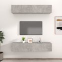 SZAFKI TELEWIZYJNE 4SZT BETONOWY SZARY 80X30X30CM