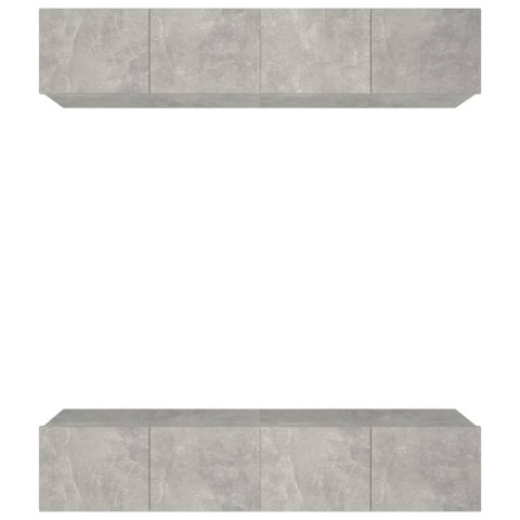 SZAFKI TELEWIZYJNE 4SZT BETONOWY SZARY 80X30X30CM