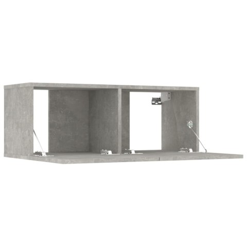 SZAFKI TELEWIZYJNE 4SZT BETONOWY SZARY 80X30X30CM