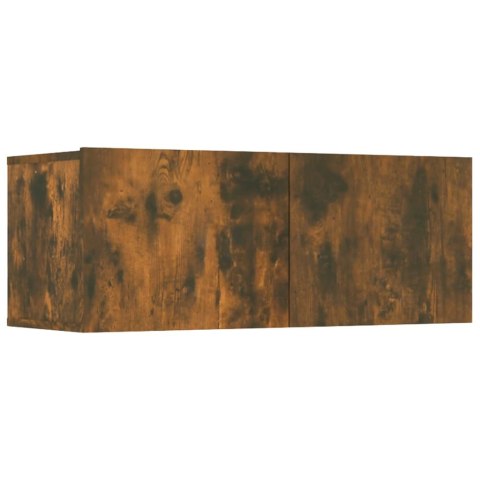 SZAFKI TELEWIZYJNE 4 SZT. DĄB WĘDZONY 80X30X30CM