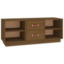SZAFKA POD TV MIODOWY BRĄZ 100X34X40CMDREWNO SOSNOWE
