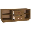 SZAFKA POD TV MIODOWY BRĄZ 100X34X40CMDREWNO SOSNOWE