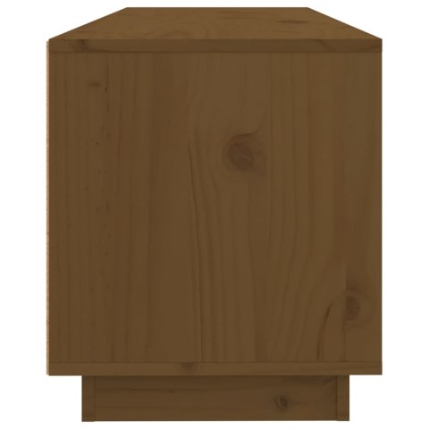 SZAFKA POD TV MIODOWY BRĄZ 100X34X40CMDREWNO SOSNOWE