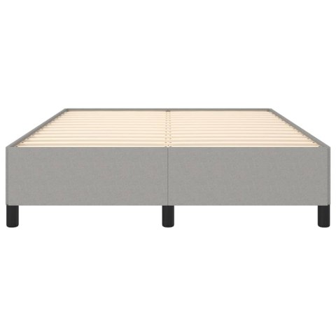 RAMA ŁÓŻKA JASNOSZARA 140X200CM TKANINA