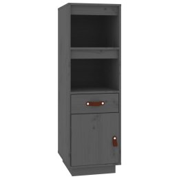 REGAŁ SZARY 34X40X108,5CM DREWNO SOSNOWE