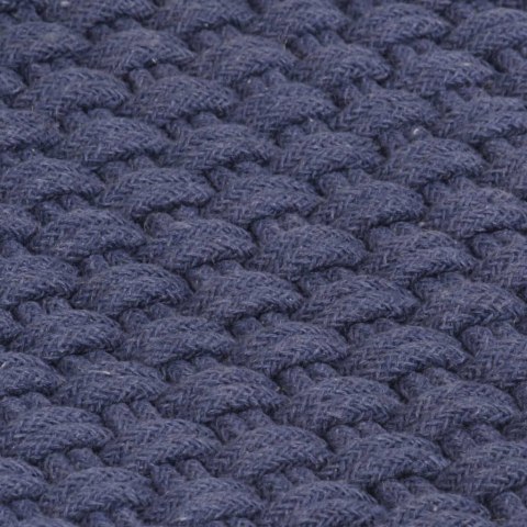 DYWAN PROSTOKĄTNY GRANATOWY 120X180CM BAWEŁNA