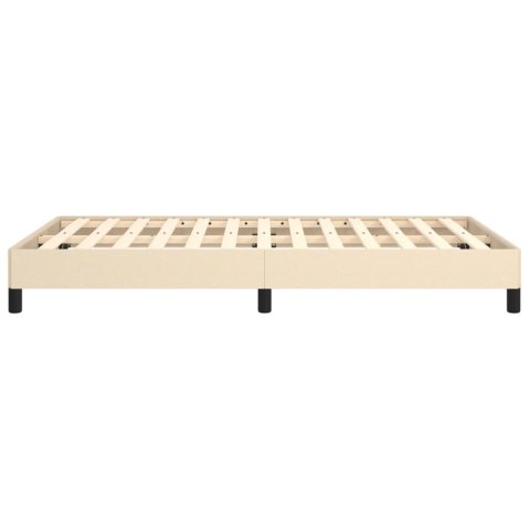 RAMA ŁÓŻKA KREMOWA 120X200CM TKANINA