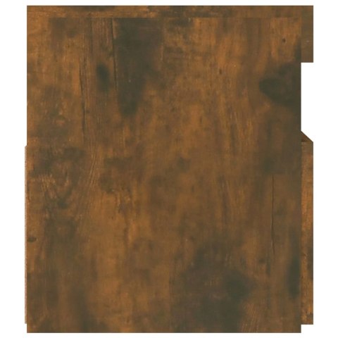 SZAFKA POD TV Z OŚWIETLENIEM LED PRZYDYMIONY DĄB 90X35X40CM