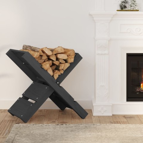 STOJAK NA DREWNO KOMINKOWE OPAŁOWE SZARY 47X39,5X48CM