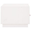 STOLIK KAWOWY BIAŁY 80X50X35CM LITE DREWNO SOSNOWE