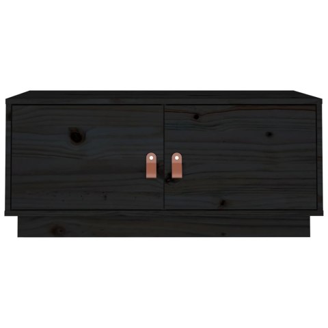 STOLIK KAWOWY CZARNY 80X50X35CM LITE DREWNO SOSNOWE