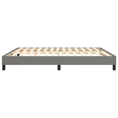 ŁÓŻKO KONTYNENTALNE TKANINA 160X200CM CIEMNOSZARE