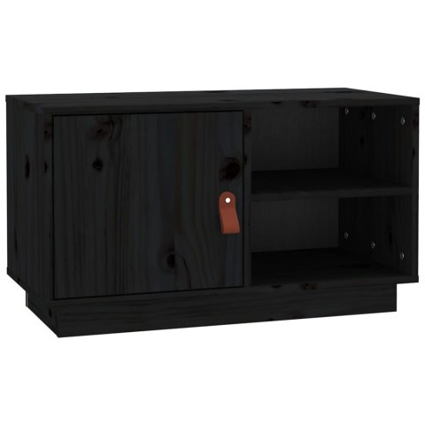 SZAFKA POD TV CZARNA 70X34X40CMDREWNO SOSNOWE