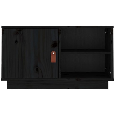 SZAFKA POD TV CZARNA 70X34X40CMDREWNO SOSNOWE